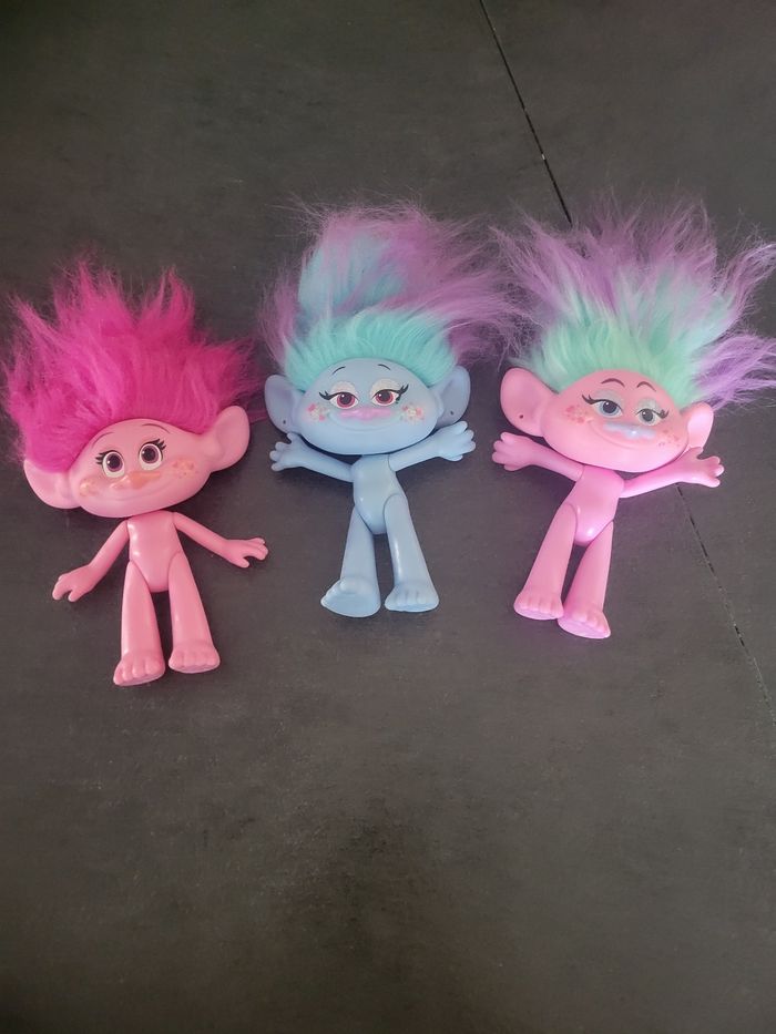 Lot poupées trolls