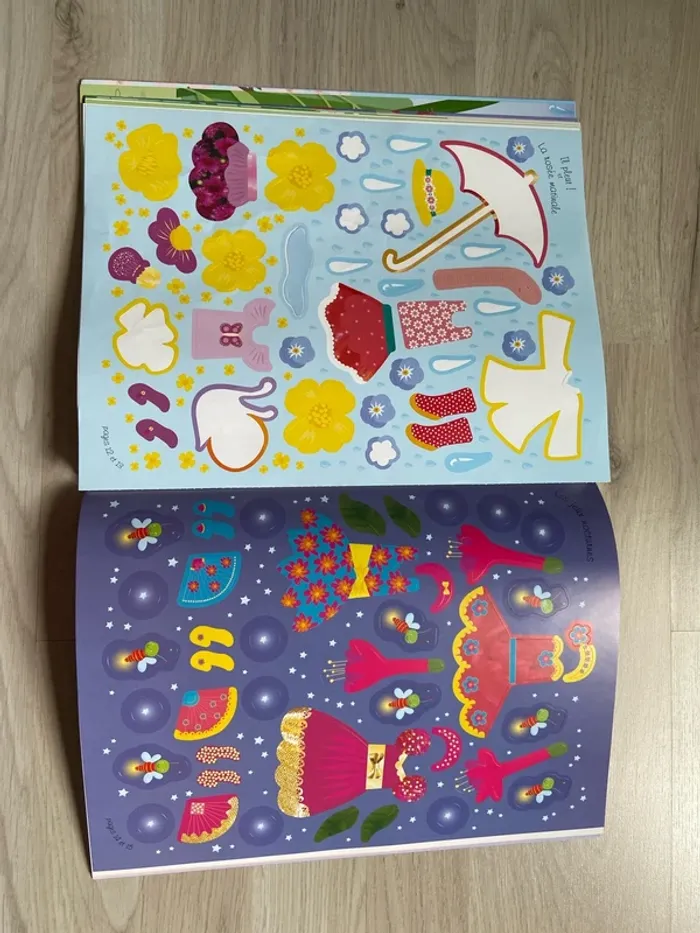 Autocollants Usborne - Cahier « J’habille mes amies Les fées » - photo numéro 3
