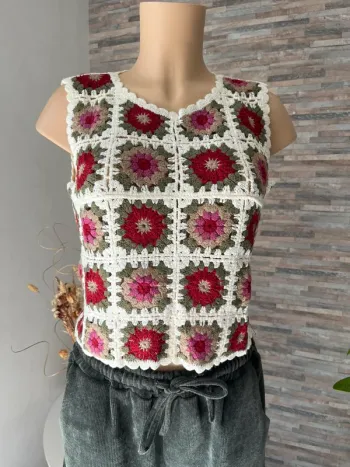 Débardeur en crochet tendance