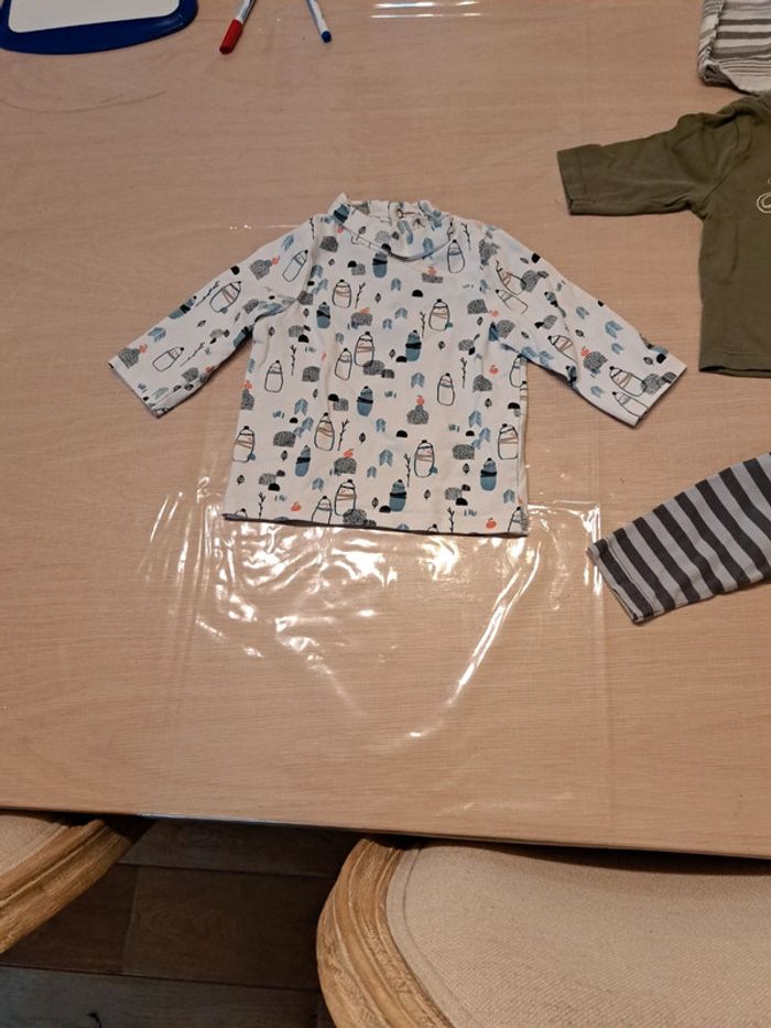 Lot 3 hauts manches longues garçons 3 mois