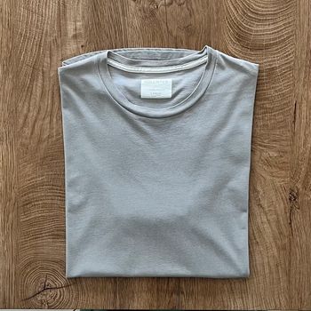 T.shirt gris clair Hollister pour homme, taille L