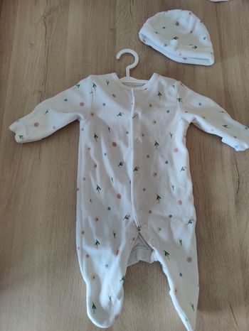Pyjama fleuri en velours