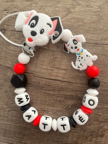 Attache tétine personnalisée 101 Dalmatiens 
