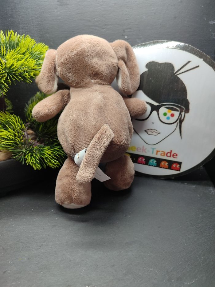 petit doudou peluche marron beige pia blanc p.i.a holland Bille Taupe Brun 1656 - photo numéro 2