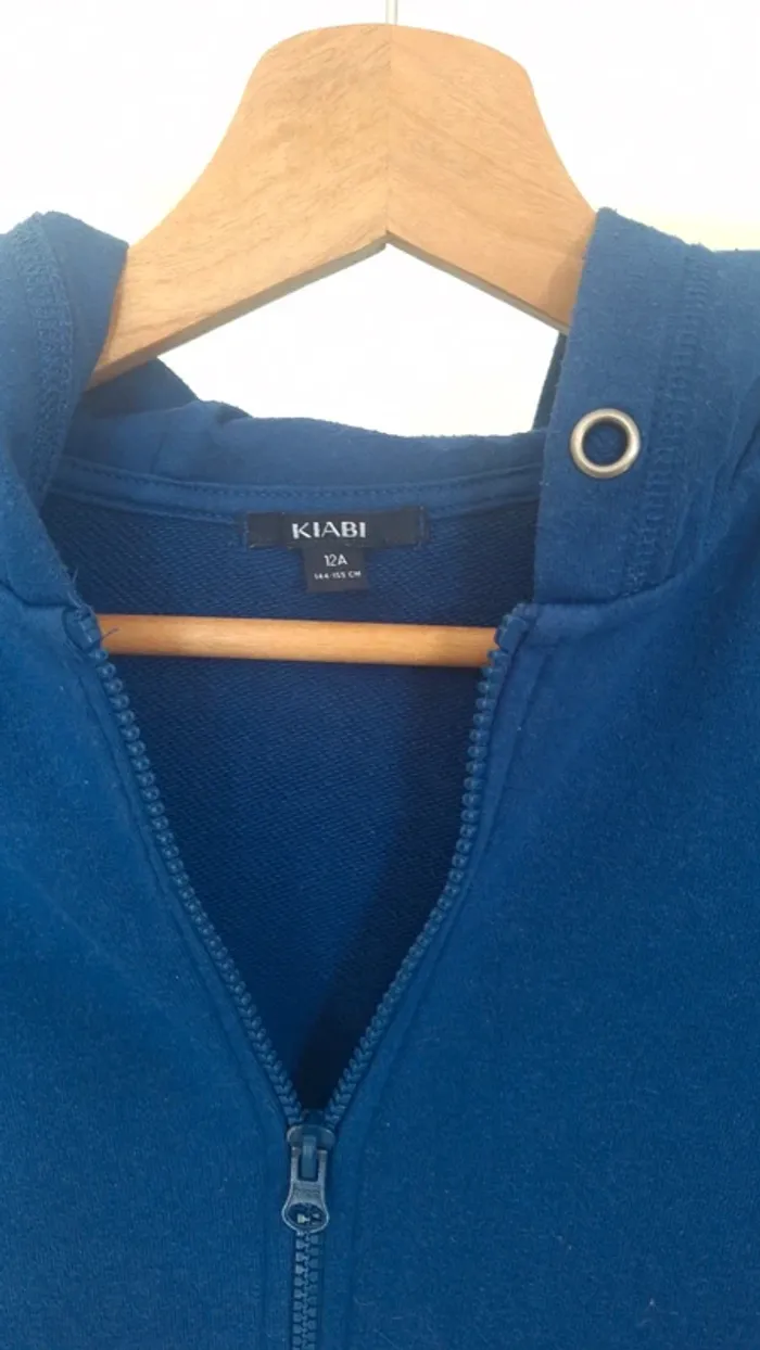 Veste à capuche zippée garçon 12 ans Kiabi - photo numéro 2