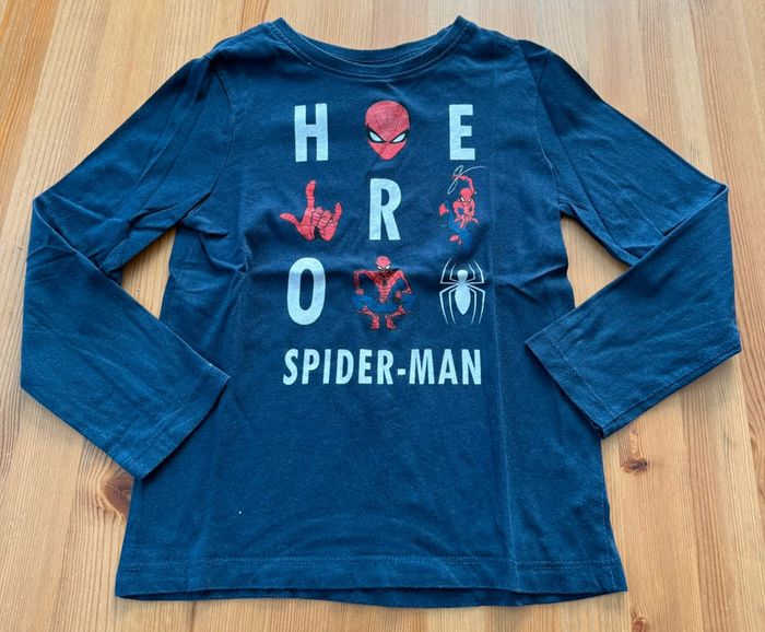 T-shirt bleu marine « Spiderman »