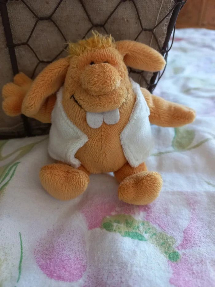 Petite peluche porte clé grande dents - photo numéro 3