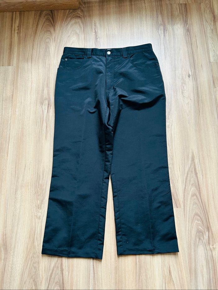 Pantalon noir uni texturé Homme Clockhouse Tailles 42-44