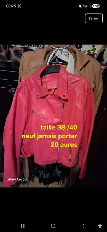 Veste simili cuir