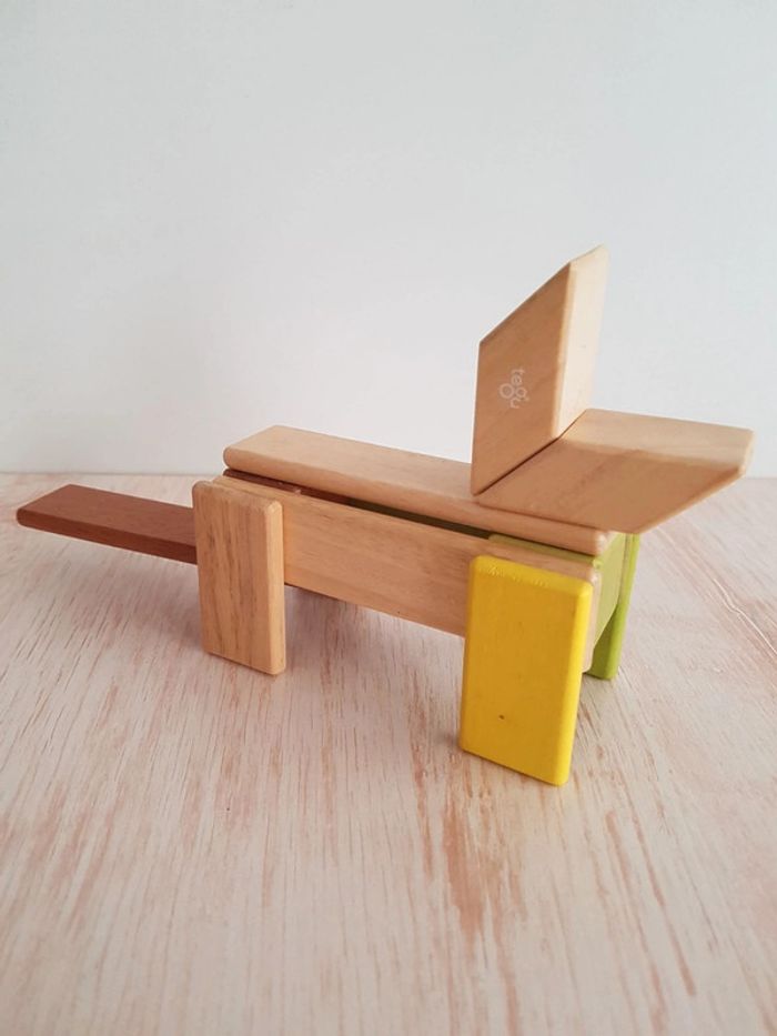 Jeu de construction magnétique en bois Tegu - photo numéro 11