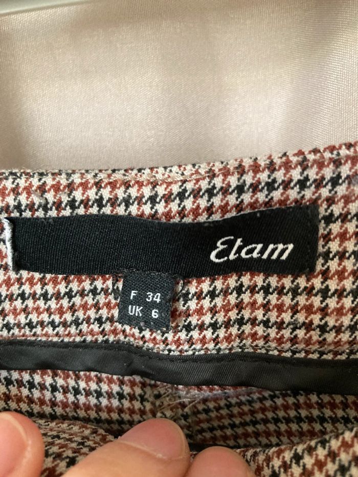 Pantalon chic Etam motif pied de poule 34 - photo numéro 3