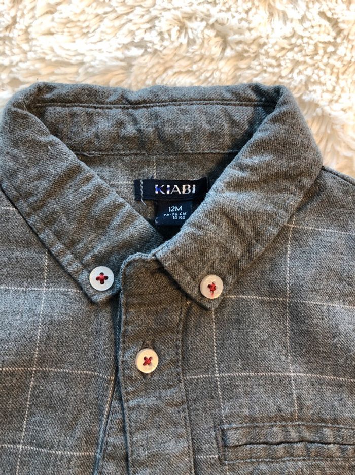 Chemise grise carreaux - photo numéro 3