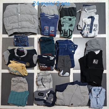 Lot automne/hiver garçon 24 mois/2ans