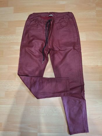 Pantajog simili huilé bordeaux