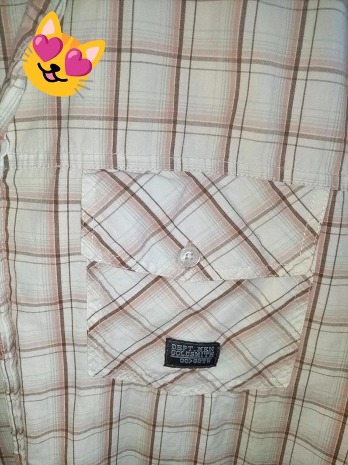 Chemise a carreaux Goldsmith casual 43/44 - photo numéro 2
