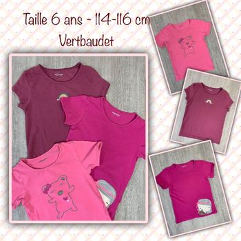 Lot de 3 maillot de corps MC taille 6 ans 114-116 cm