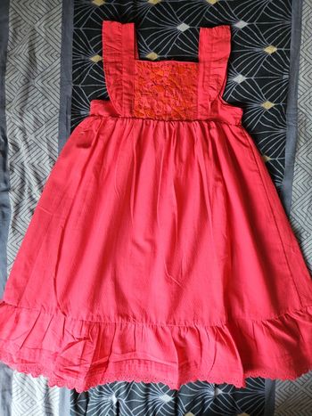 Robe rose et orange 10 ans Du pareil au même