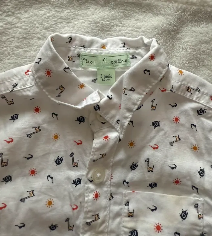 Ensemble chemise 3 mois Mes petits cailloux - photo numéro 3
