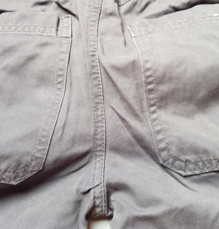 Pantalon toile gris foncé Verbaudet, - photo numéro 4