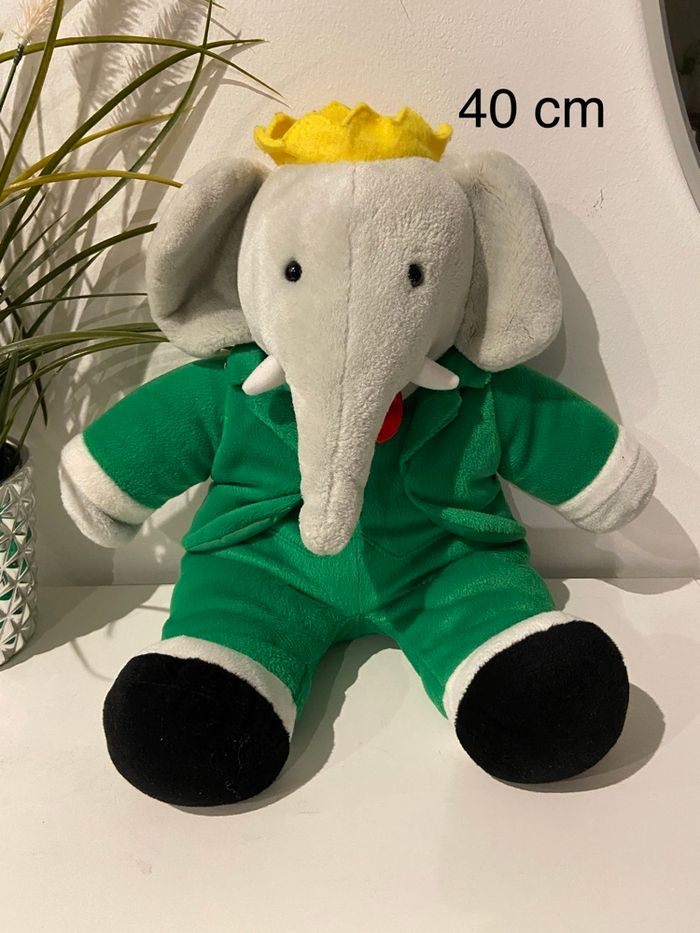 Peluche Babar 40 cm vintage 80