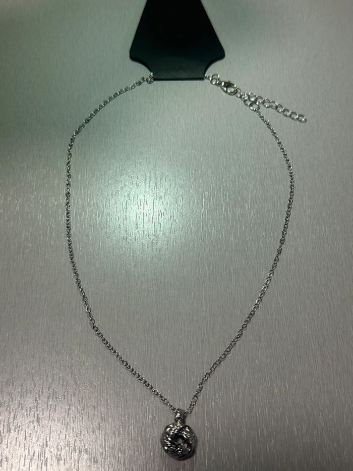 Collier Fantaisie Argenté Neuf - photo numéro 4