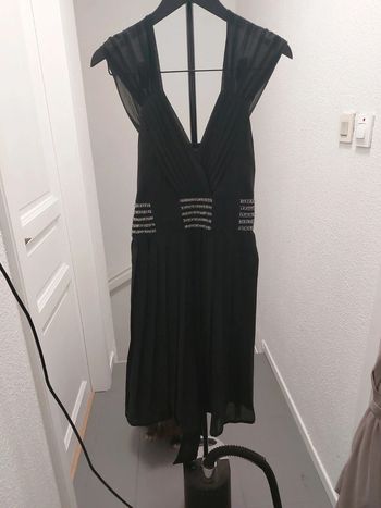 Robe Morgan noire plissée taille L /40 idéale pour les fêtes ! Très bon état