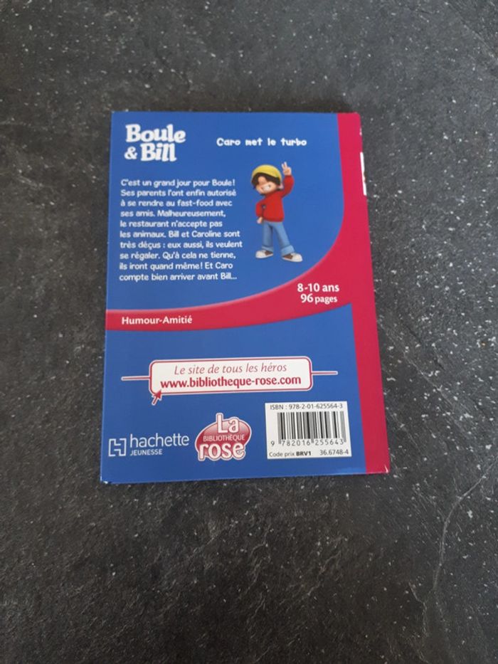 Livre bibliothèque rose Boule et Bill tome 5 Caro met le turbo - photo numéro 2