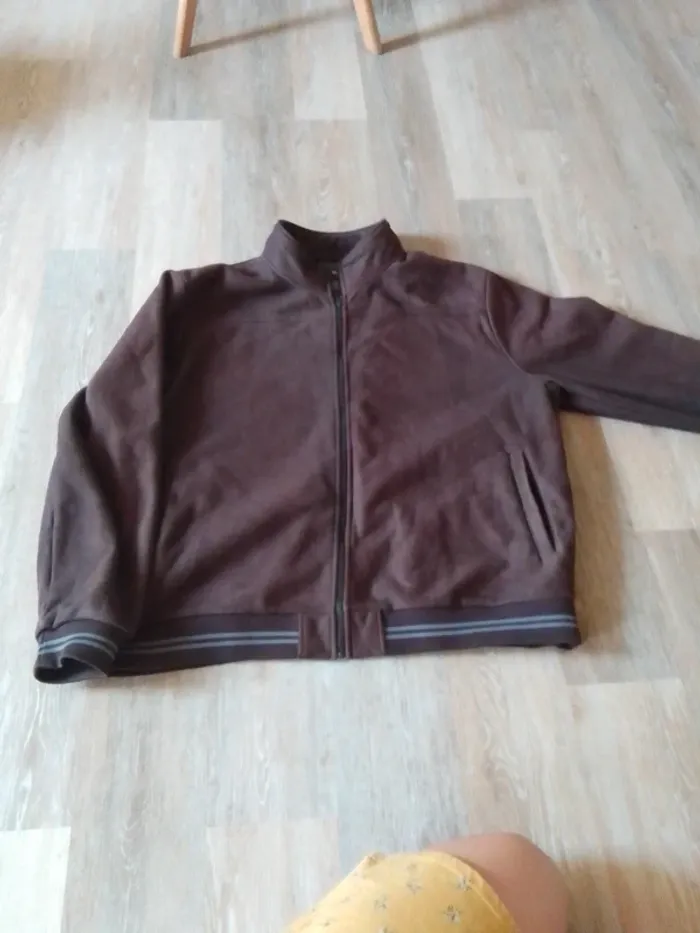 Veste homme marron suedine atlas for men 4xl - photo numéro 2