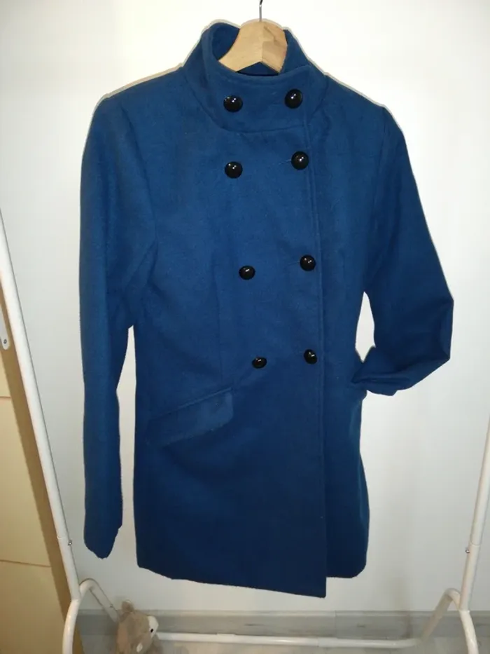 Manteau ville kiabi 36 bleu canard - photo numéro 3