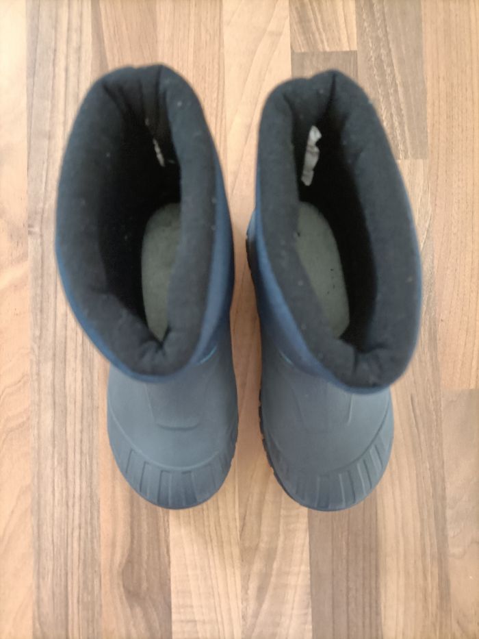 Bottes de neige ski quechua bleu marine gris 28-29 - photo numéro 3