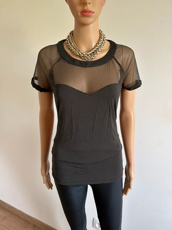 Haut kaki à manches courtes Morgan taille L TBE