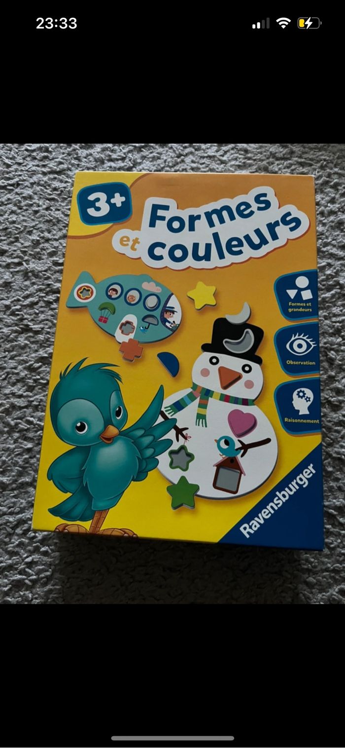 Jeu formes et couleurs