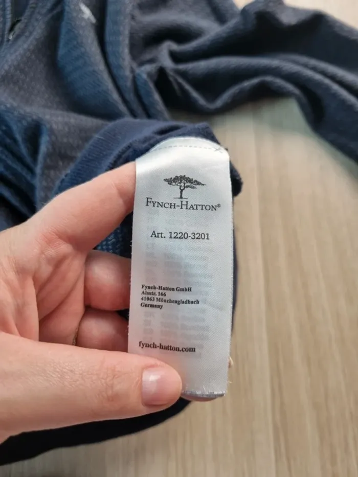 Veste zippé Fynch-Hatton bleue Homme Taille S - photo numéro 3
