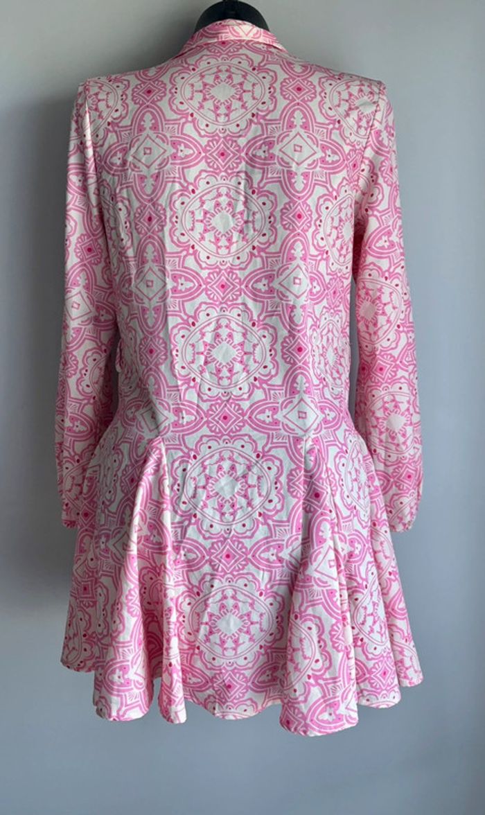 Robe chemise rose à motifs - Shein - Taille M (38) - photo numéro 5