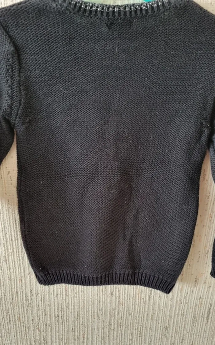 Pull Noir en laine taille 5 ans kiabi - photo numéro 10