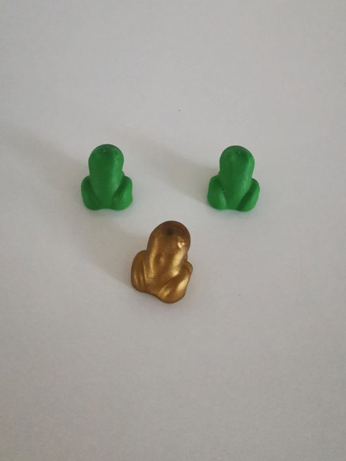 Playmobil lot animaux grenouille verte et or - photo numéro 2