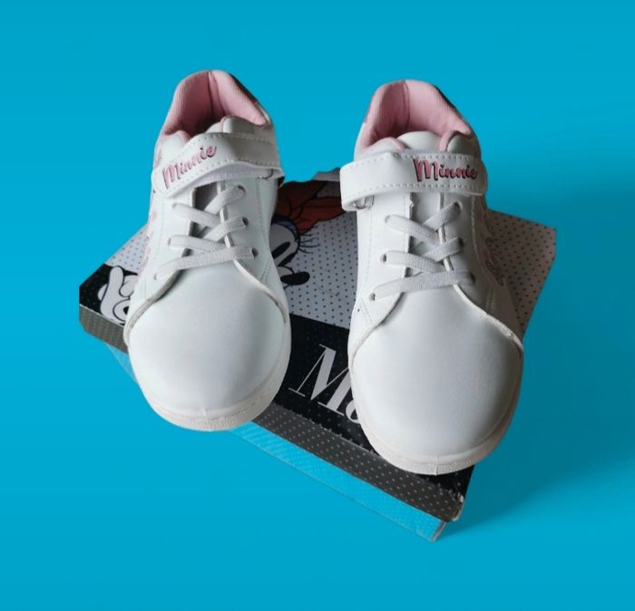 Baskets Minnie blanches roses pâle pointure 31 Neuves - photo numéro 3