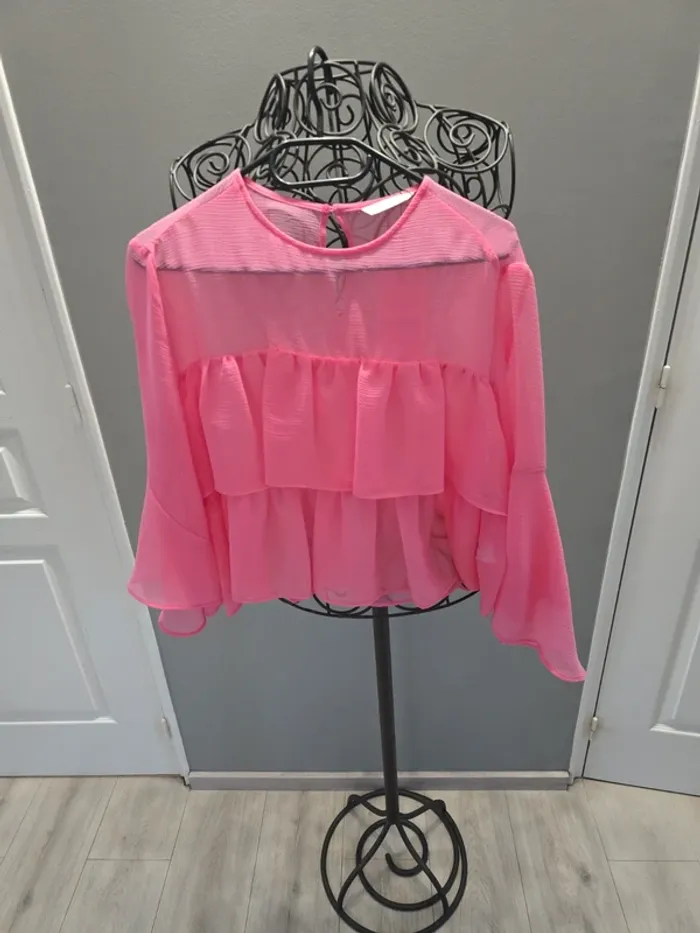 Blouse à volants Zara