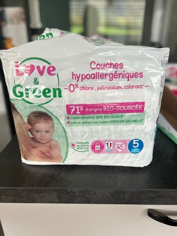 Couches love and Green taille 5