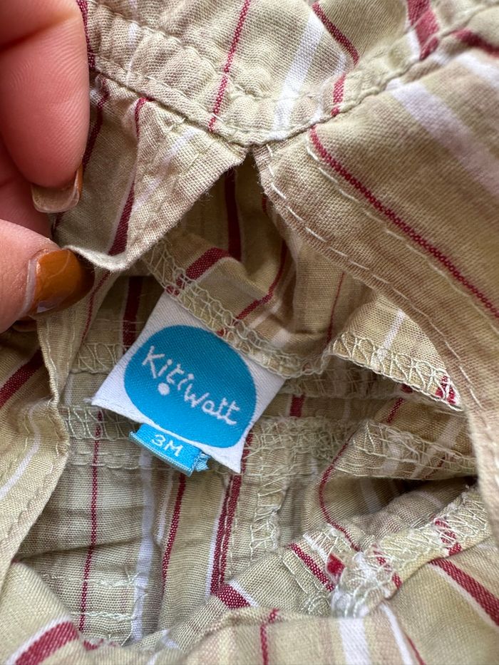 - Salopette short Kitiwatt      - 3 mois  - Très bon état - photo numéro 2