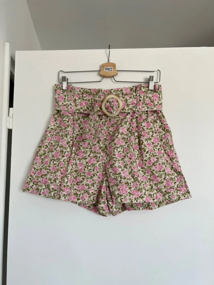 Sezane short Rome imprimé peonies taille 40