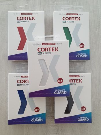 Lot de 5 paquets de 60 sleeves Ultimate Guard Cortex Mini 
