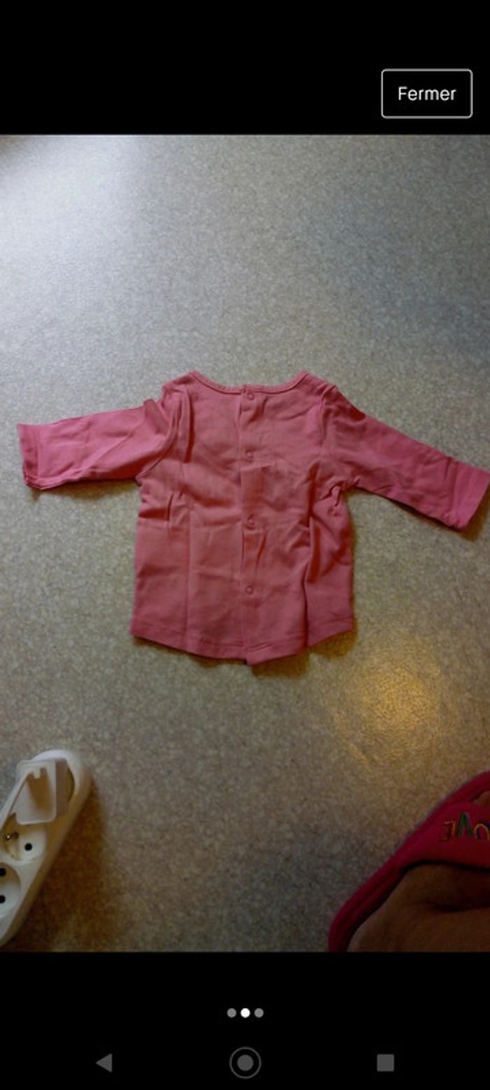 Tee-shirt rose marmotte Vertbaudet - photo numéro 2