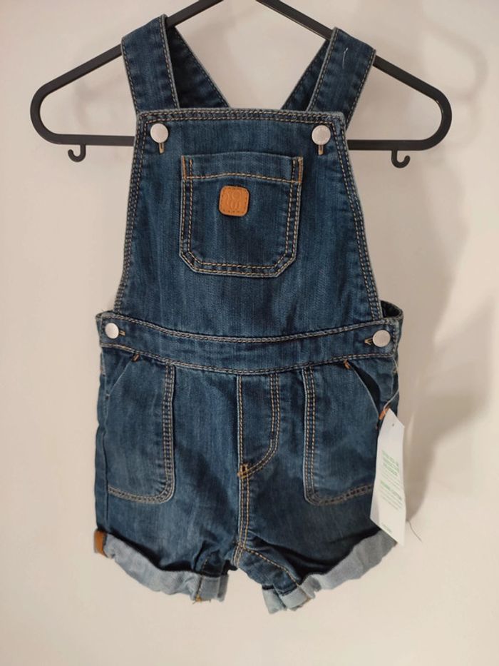 Salopette courte jean obaibi 71 cm