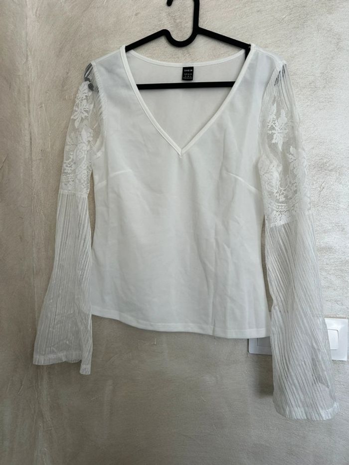 Blouse SHEIN blanche neuve Taille M - photo numéro 2