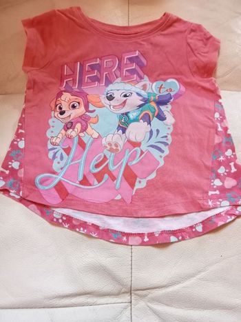 Tee shirt 2ans fille Pat Patrouille