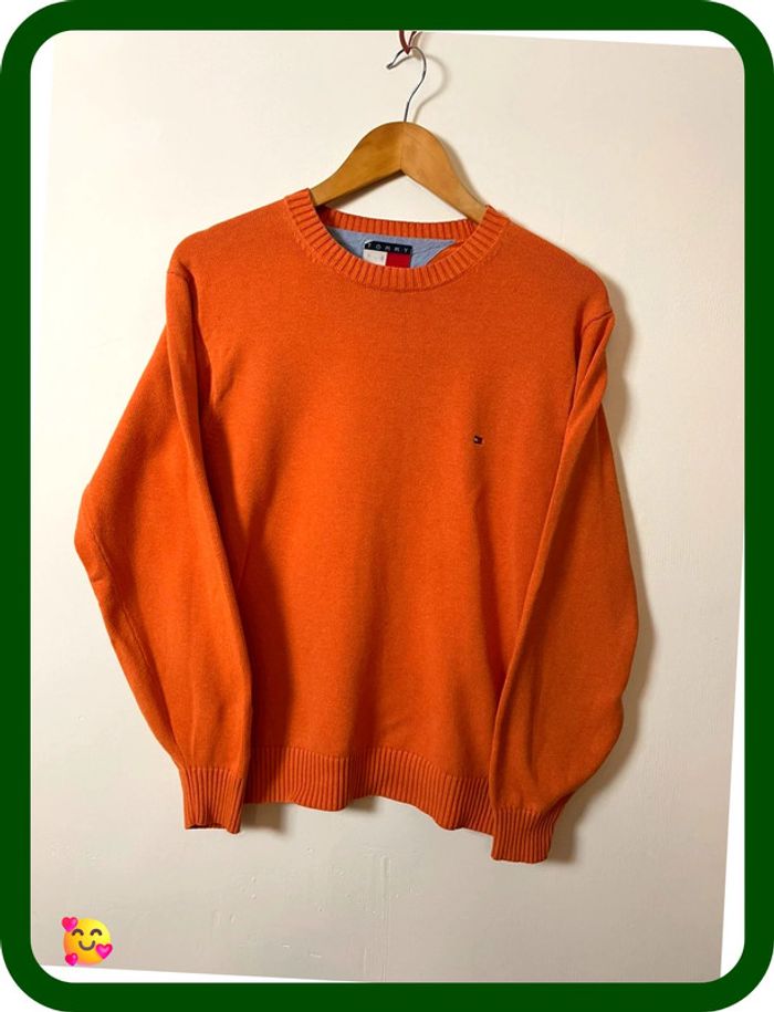 Pull Tommy Hilfiger – Homme – Taille S – Orange
