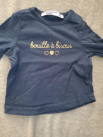 👶Tee-shirt manches longues 3 mois 60cm👶