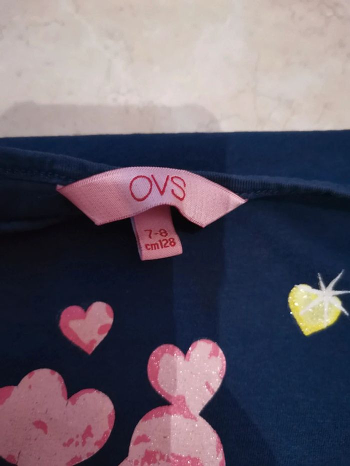 T-shirt flamant rose Ovs 7 ans fille - photo numéro 2