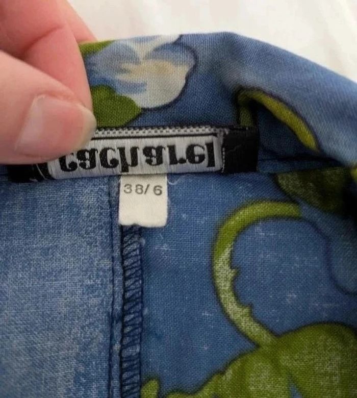 Ensemble d'été vintage fleurie : chemisier et jupe - Cacharel - taille 36 - photo numéro 9